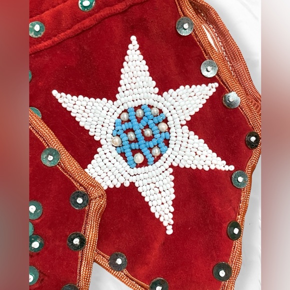 Vintage Handmade Beaded Corset Vest - Picture 8 of 15